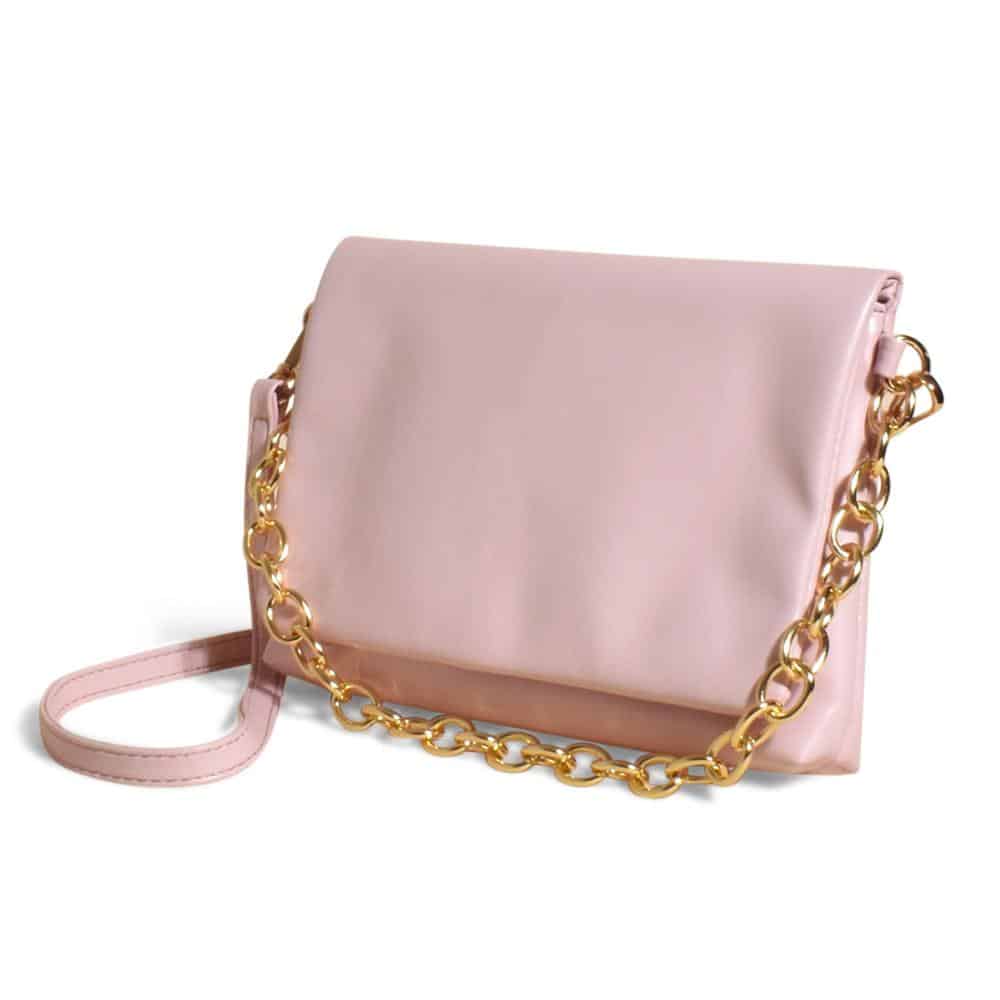 Foldover chain online clutch