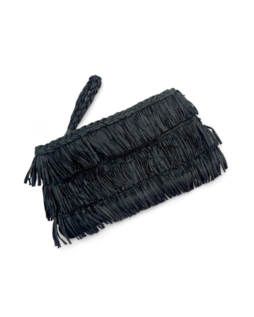 Asha Fringe Front Zip Top Pouch