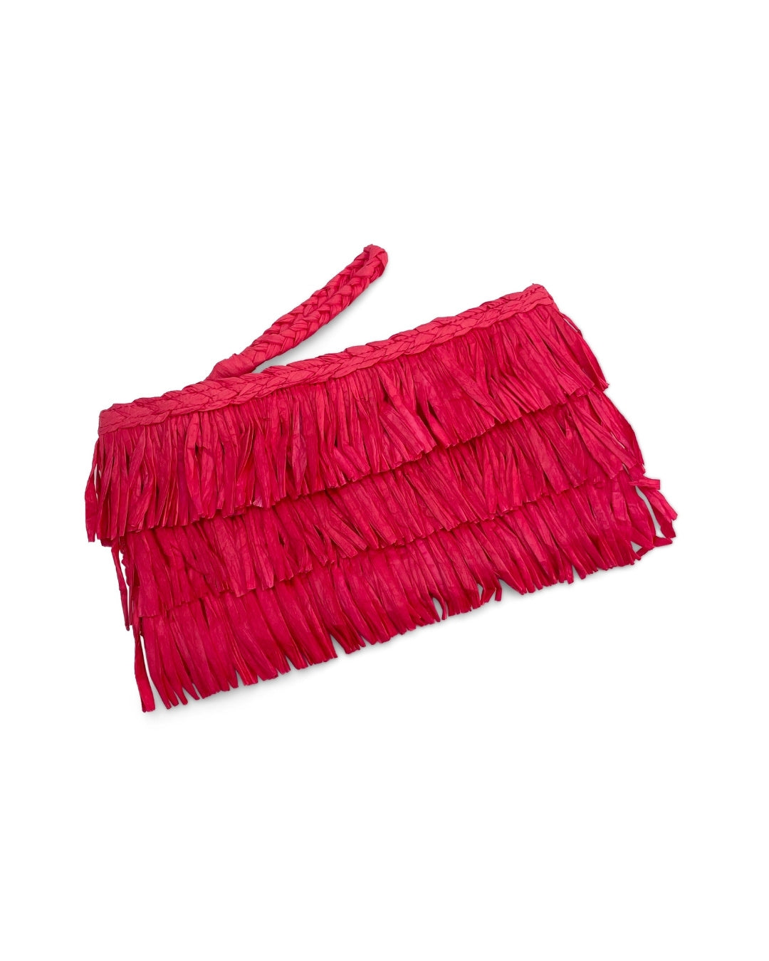 Asha Fringe Front Zip Top Pouch