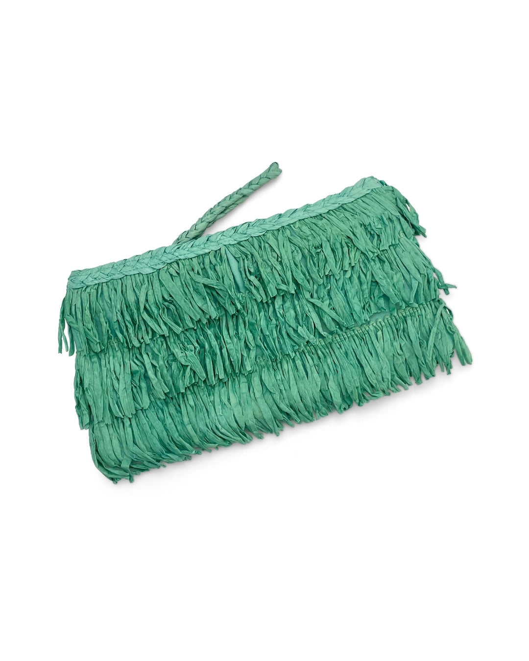 Asha Fringe Front Zip Top Pouch