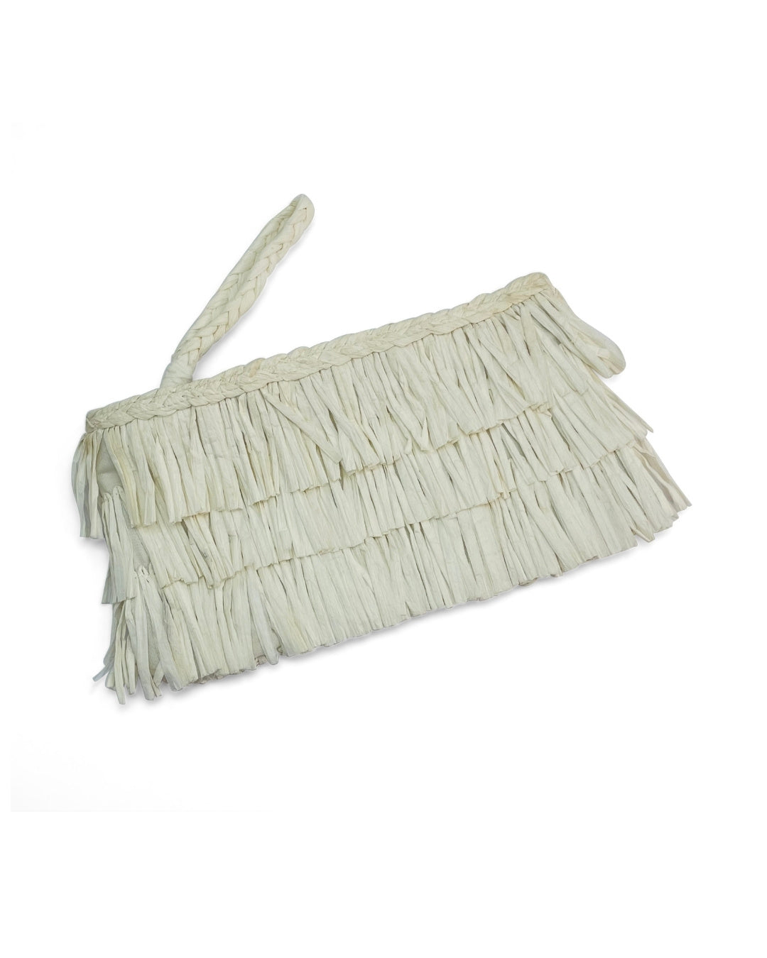 Asha Fringe Front Zip Top Pouch
