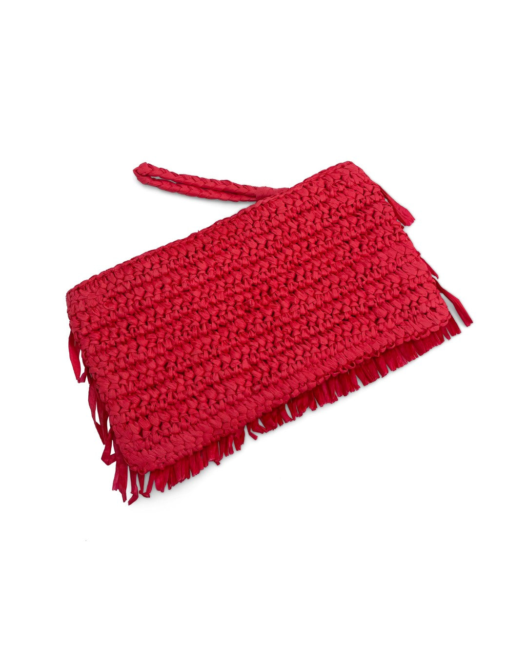 Asha Fringe Front Zip Top Pouch