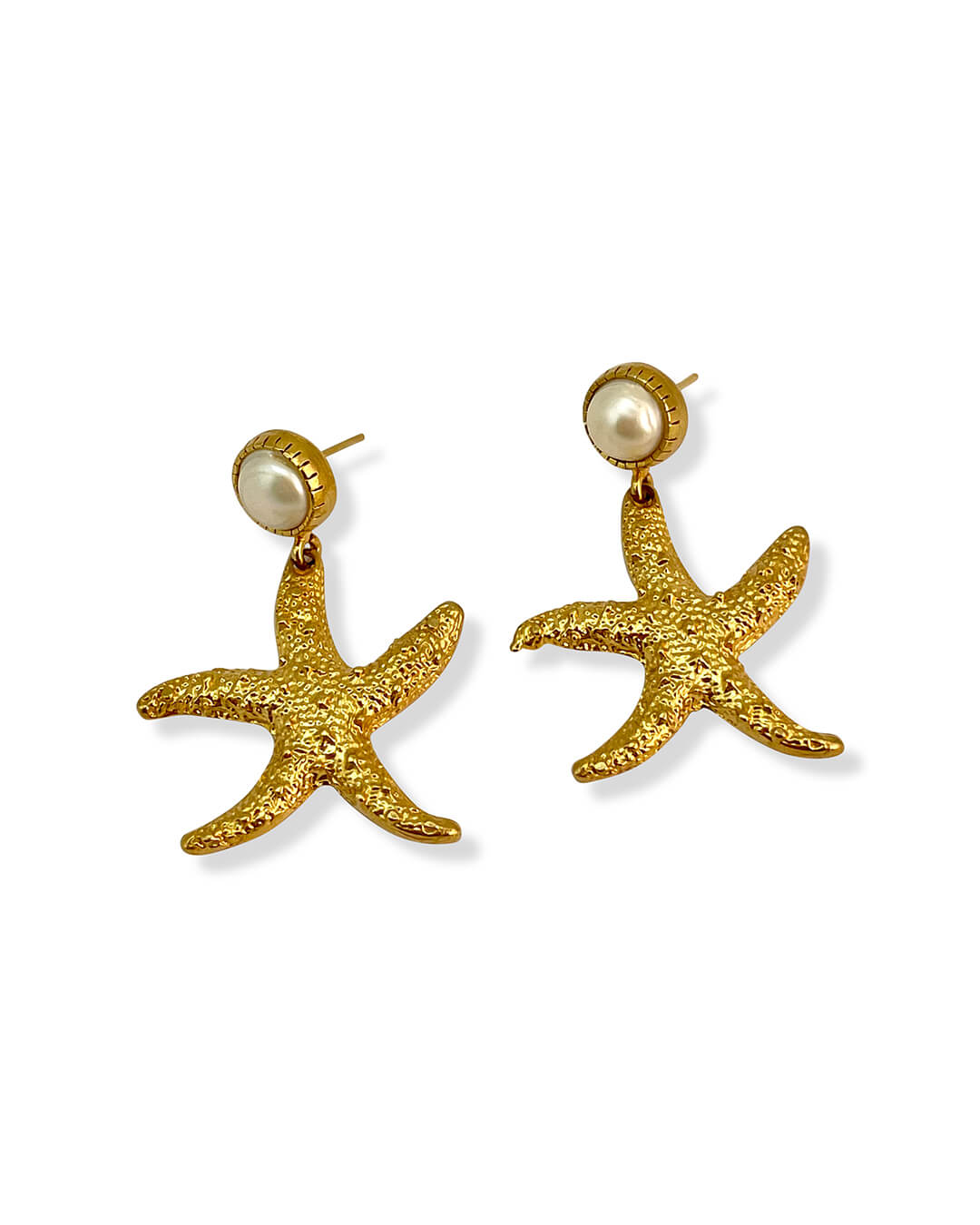 Baroque Pearl Starfish Earrings
