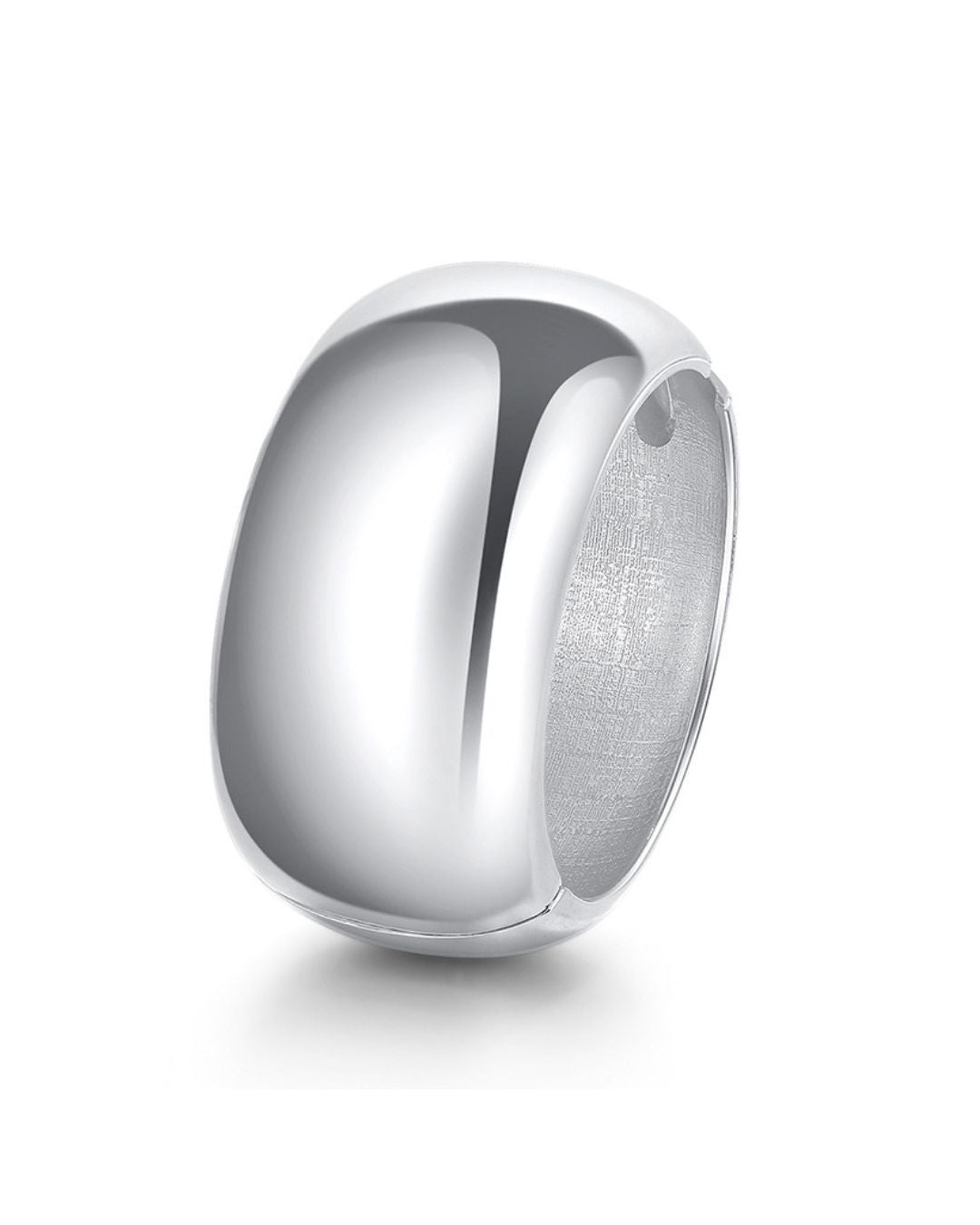 Chunky Silver Hinge Bracelet