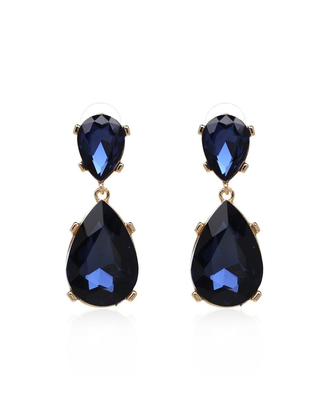 Classic Pear Rhinestone Earrings