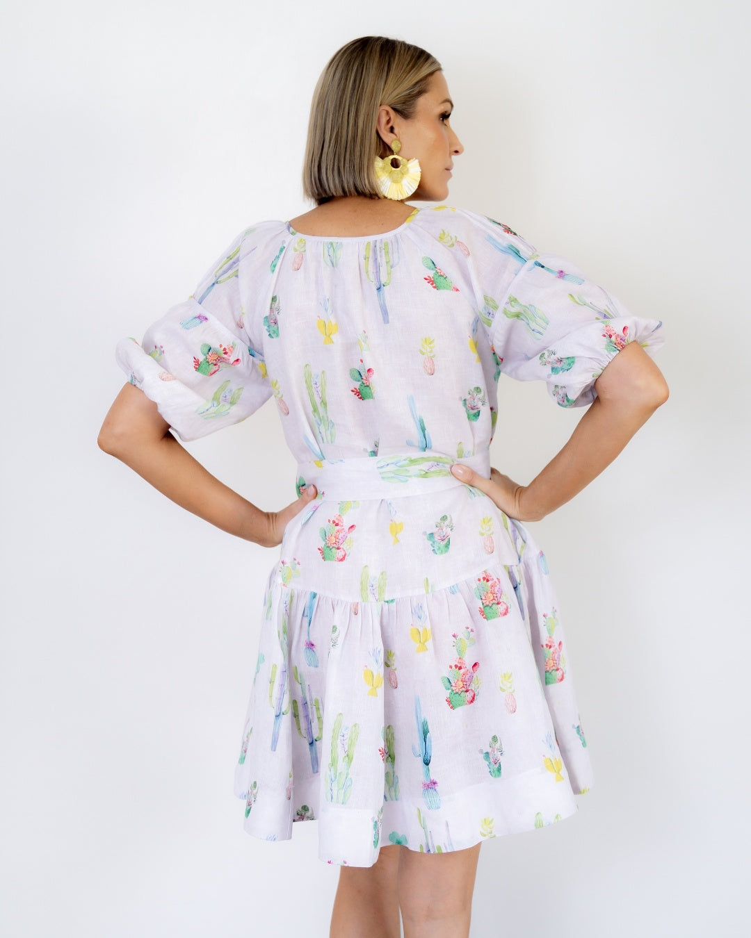 Desert Flora Peasant Dress