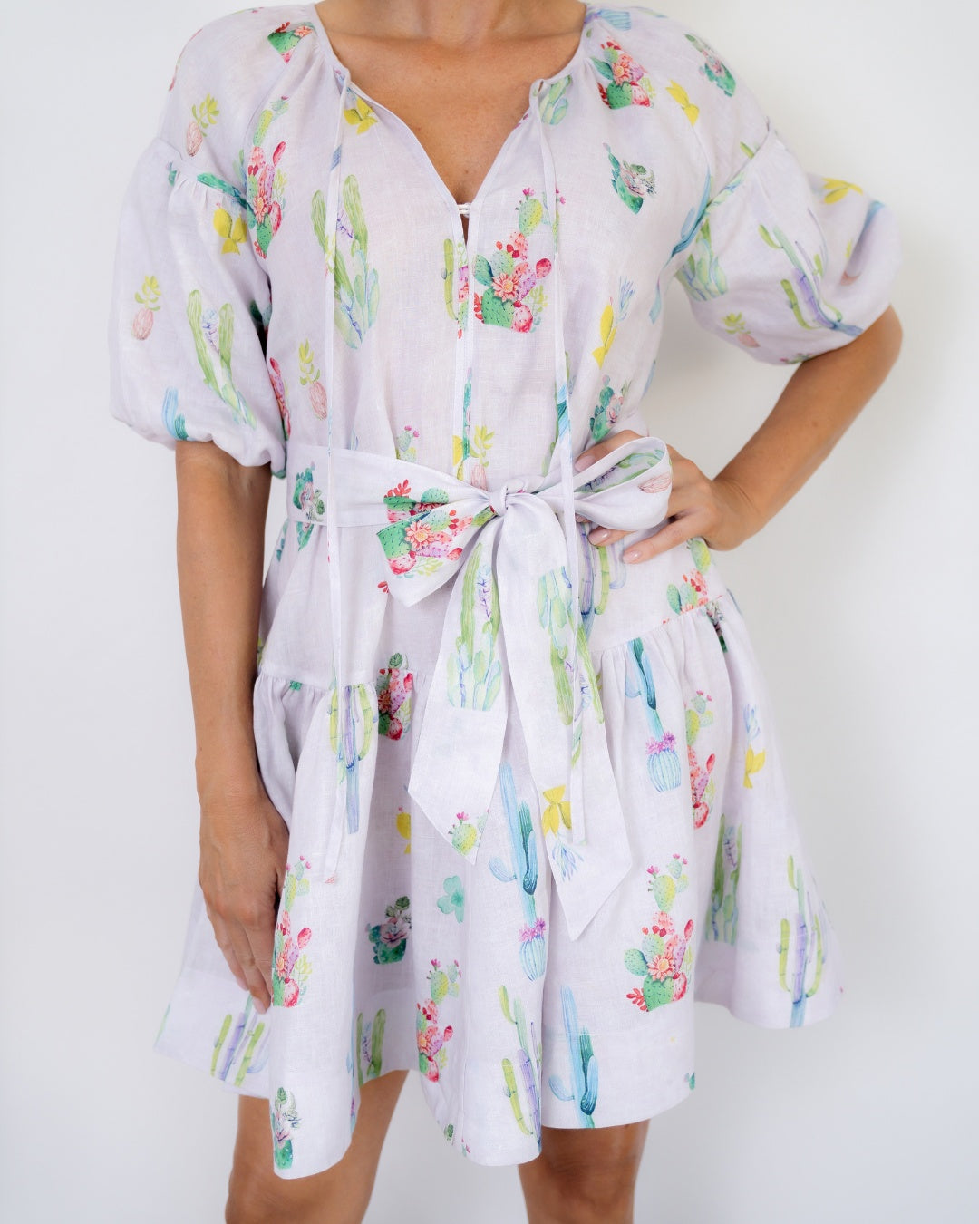 Desert Flora Peasant Dress