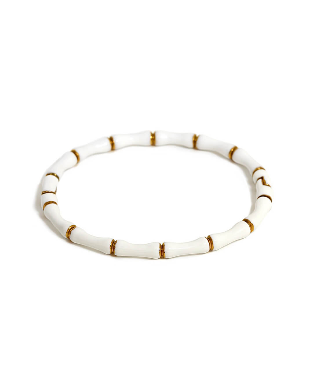 Enamel Oval Bamboo Bangle