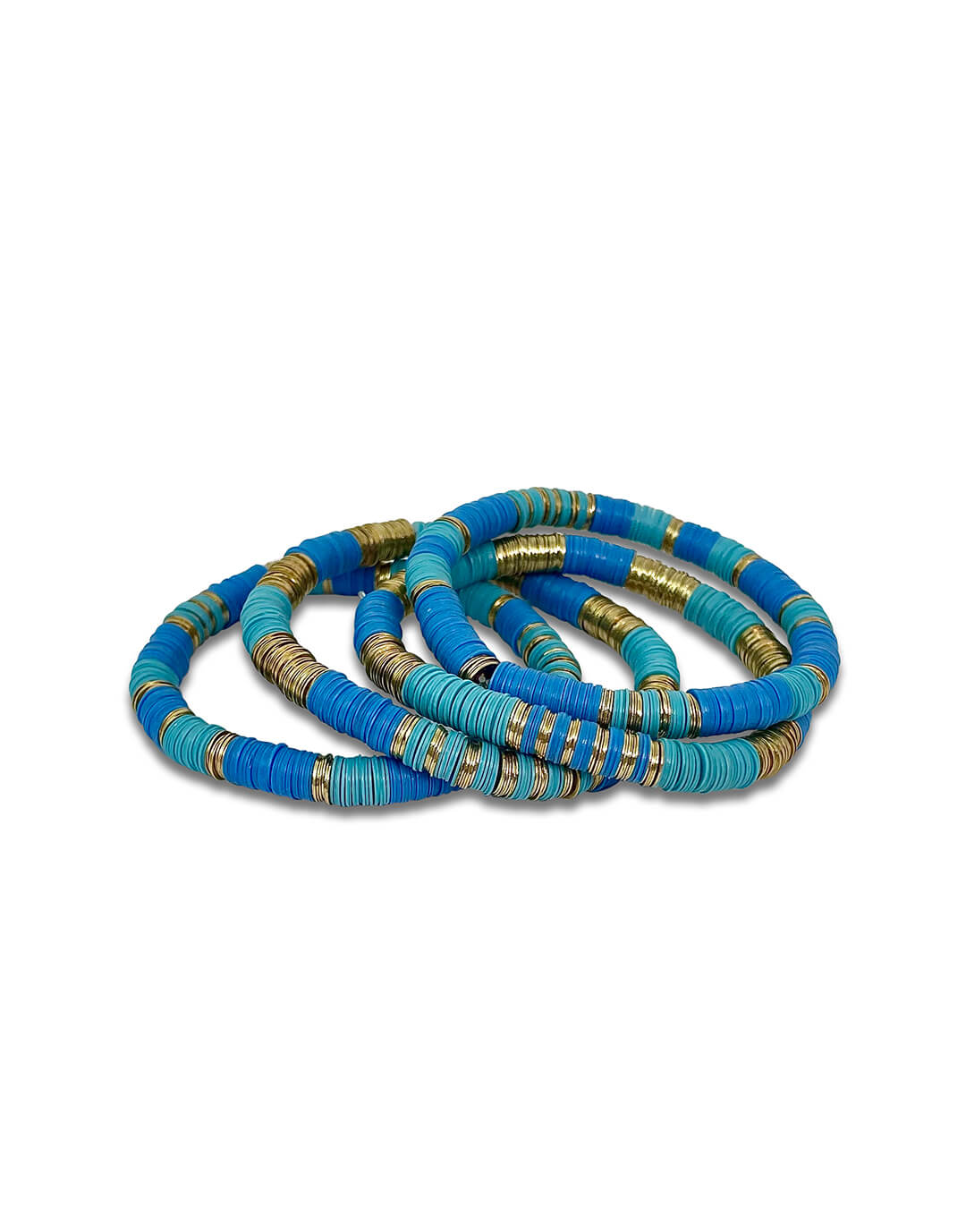 Flat Bead Stretch Bracelet