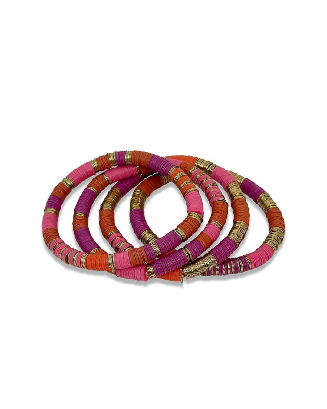 Flat Bead Stretch Bracelet