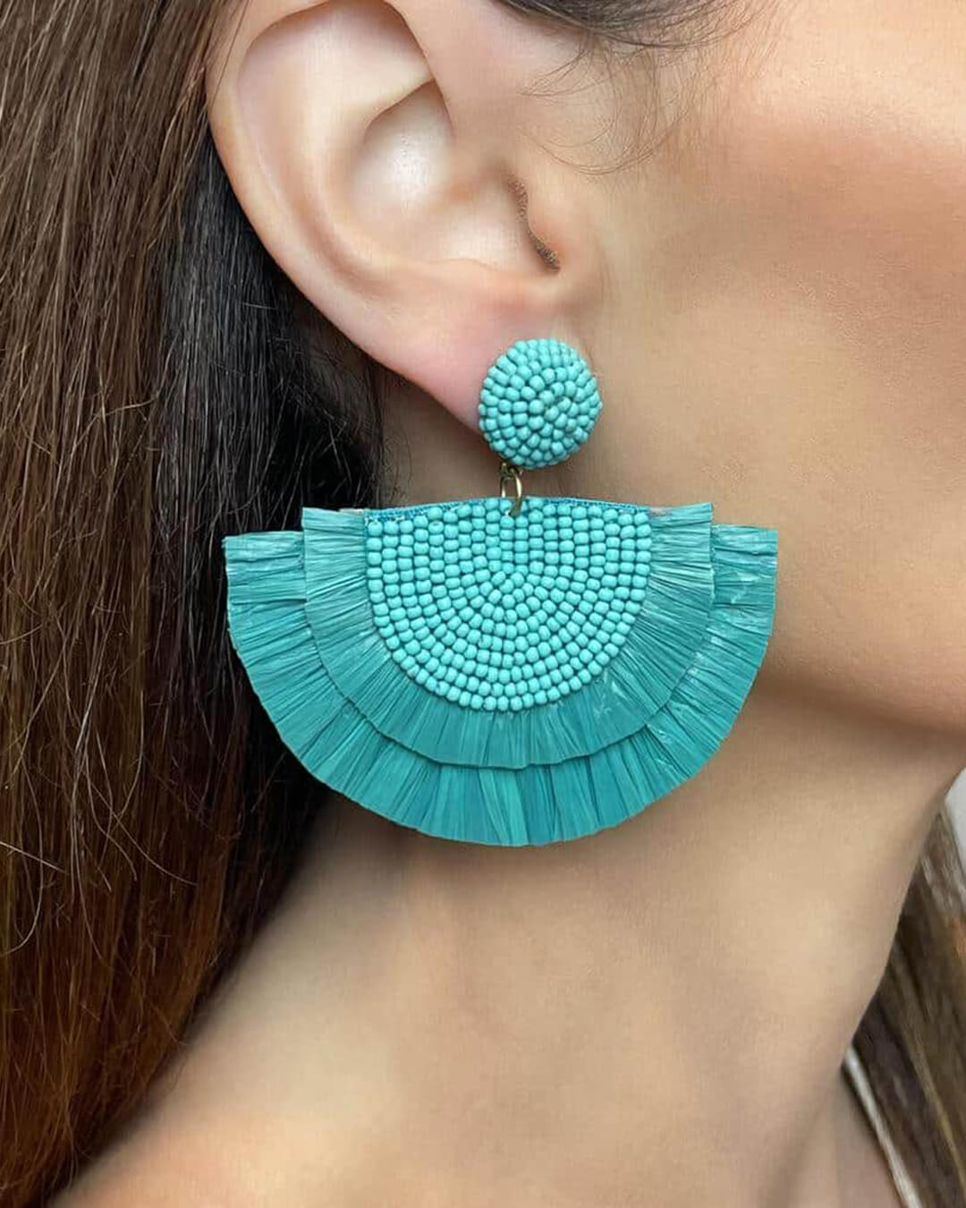 Ibiza Raffia Earrings