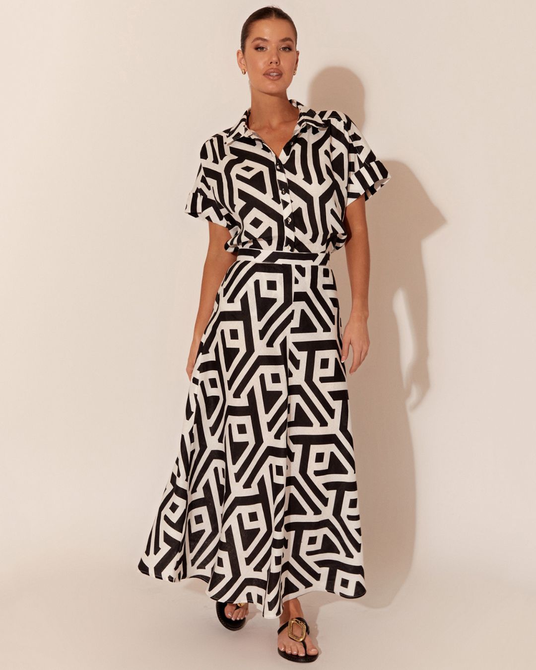 Lena Geometric Skirt