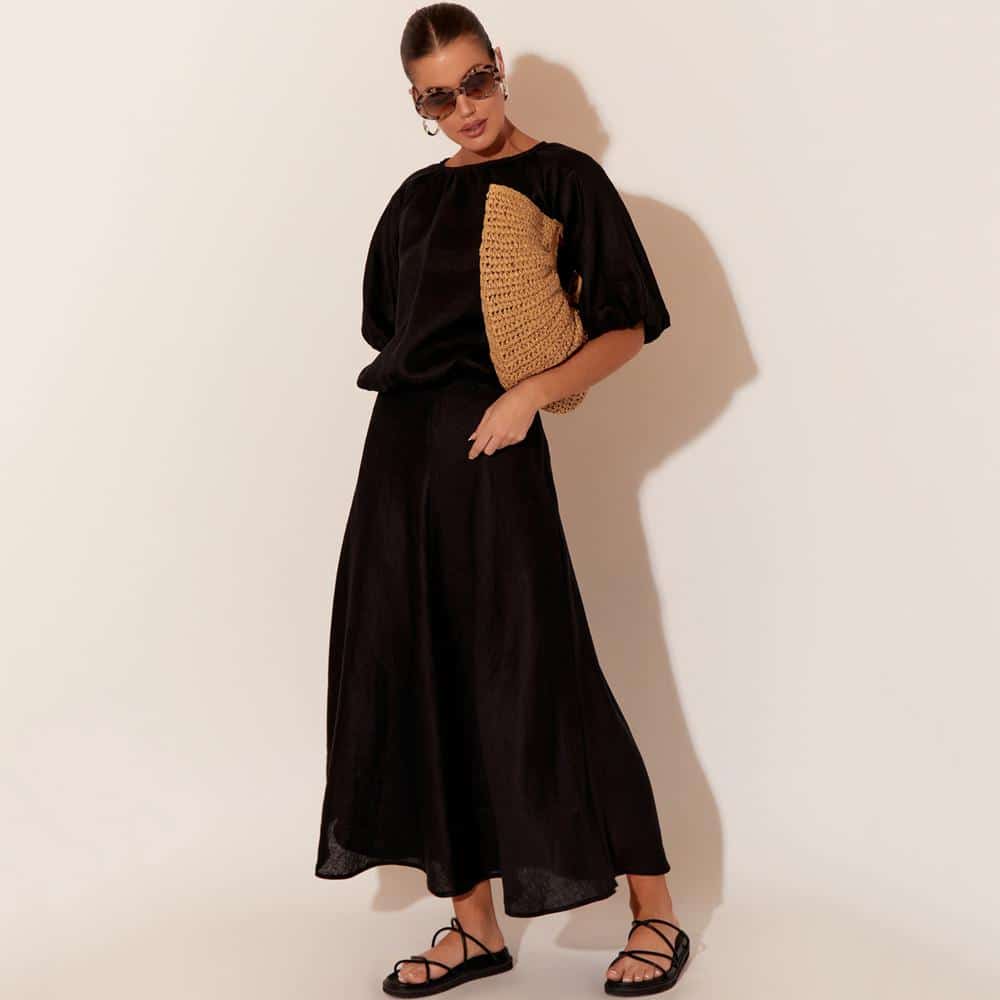 Lena Linen Skirt