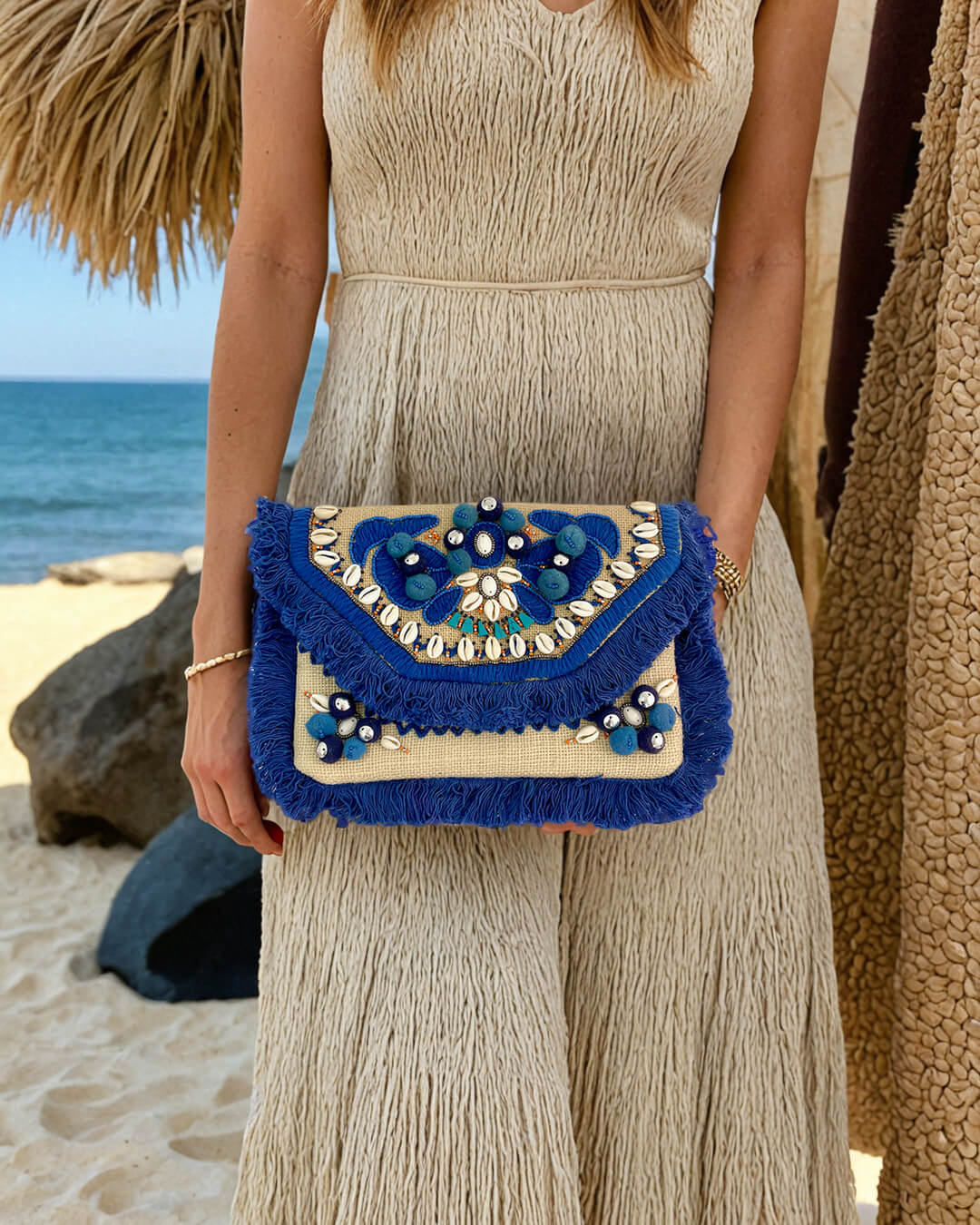 Mexicola Fringe Clutch