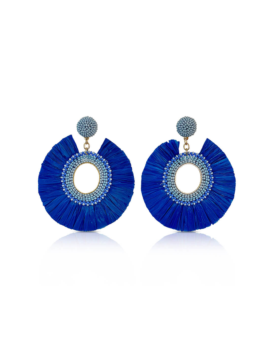 Paros Blue Statement Earrings