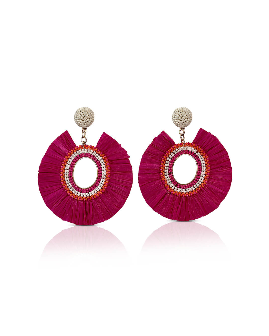 Pink Margarita Statement Earrings
