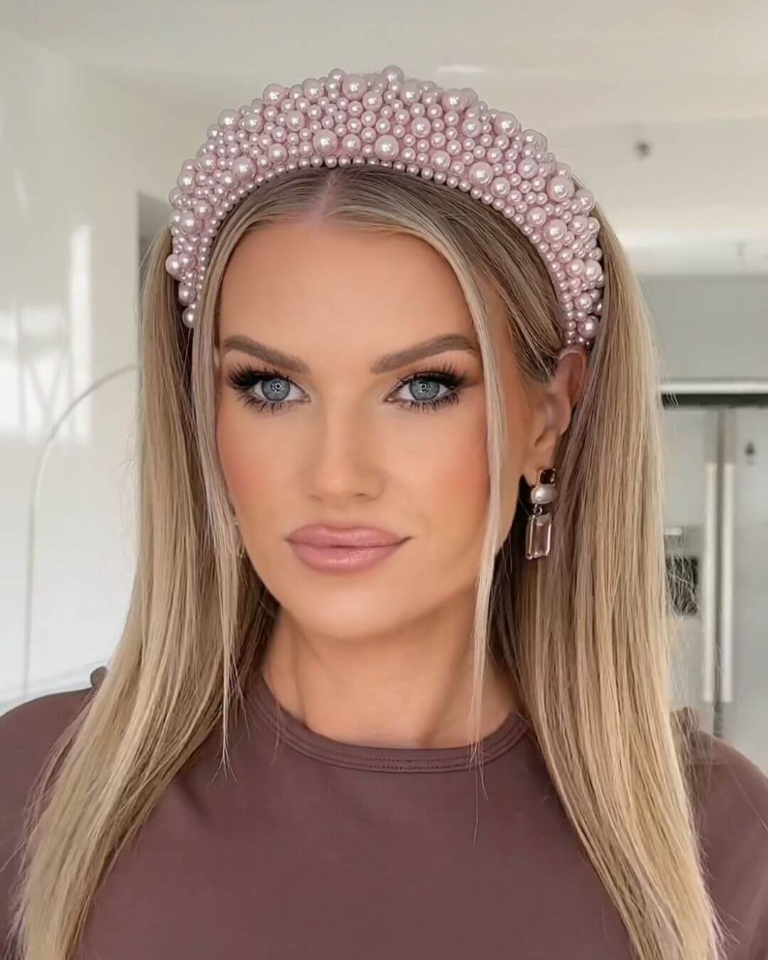 Pink Pearl Headband