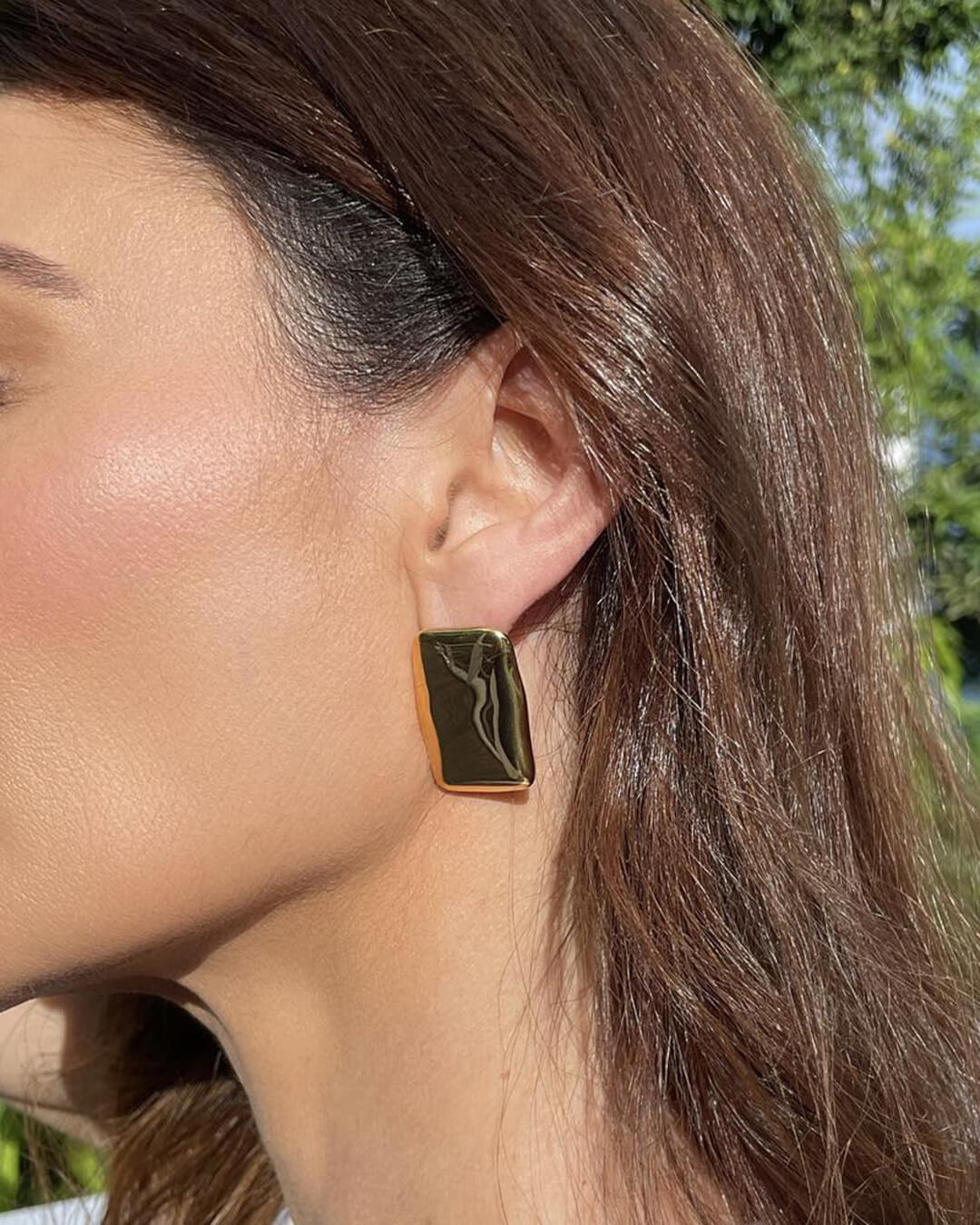 Sculptural Rectangle Studs