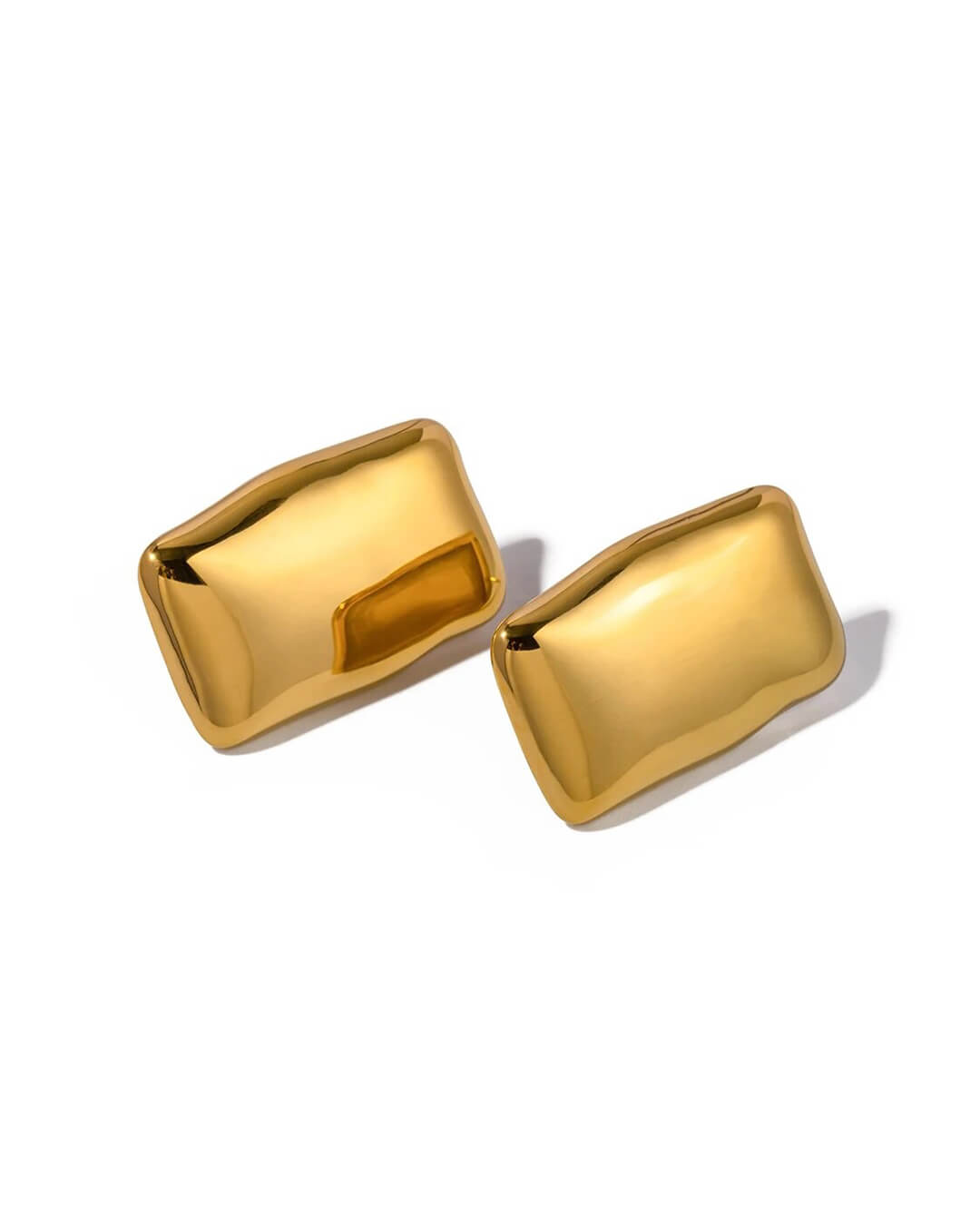 Sculptural Rectangle Studs