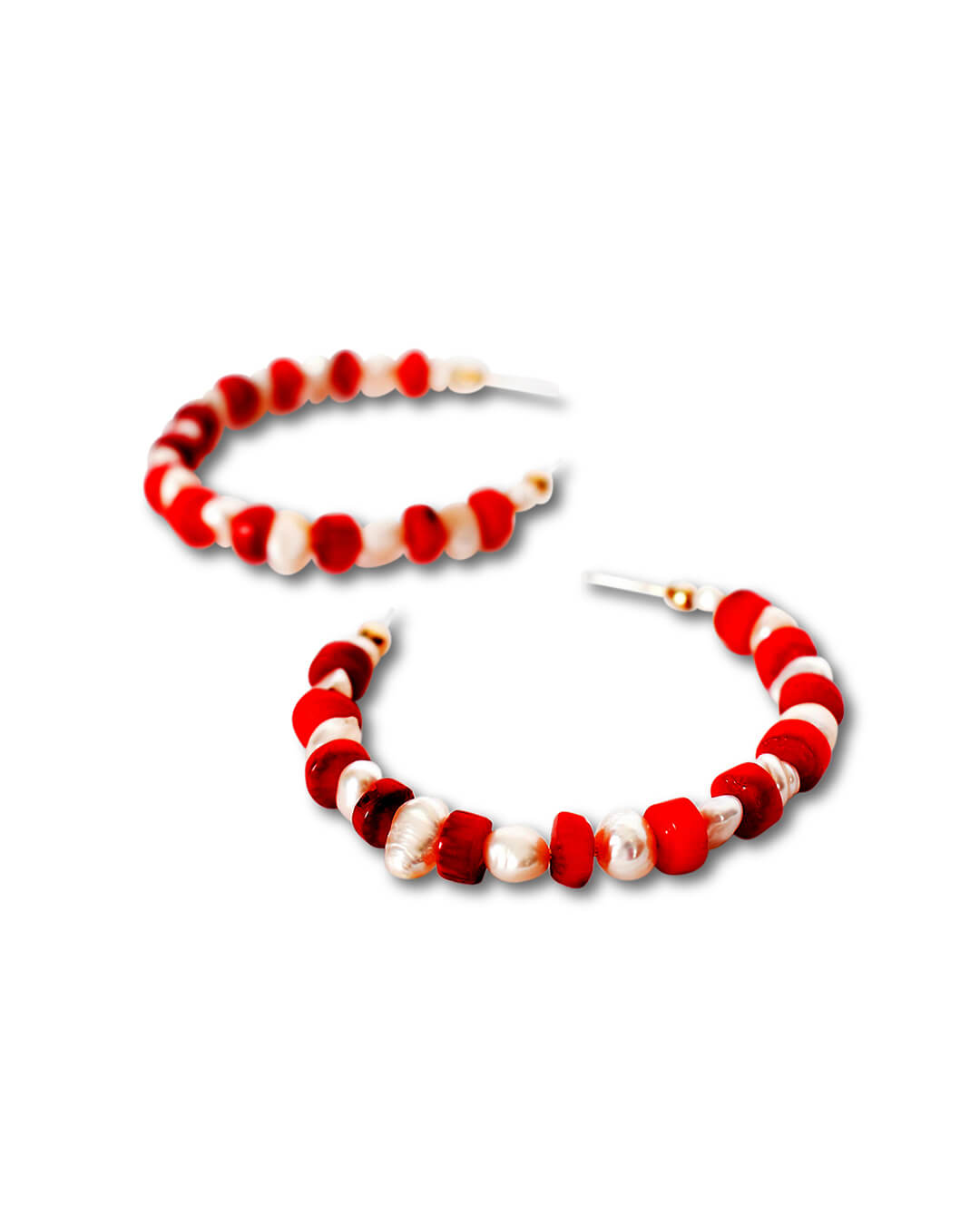 Stone Pearl Mixed Hoops