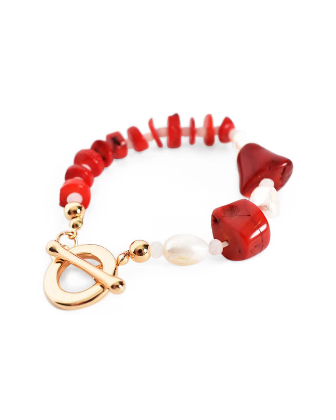 Tahiti Coral Mix Stretch Bracelet