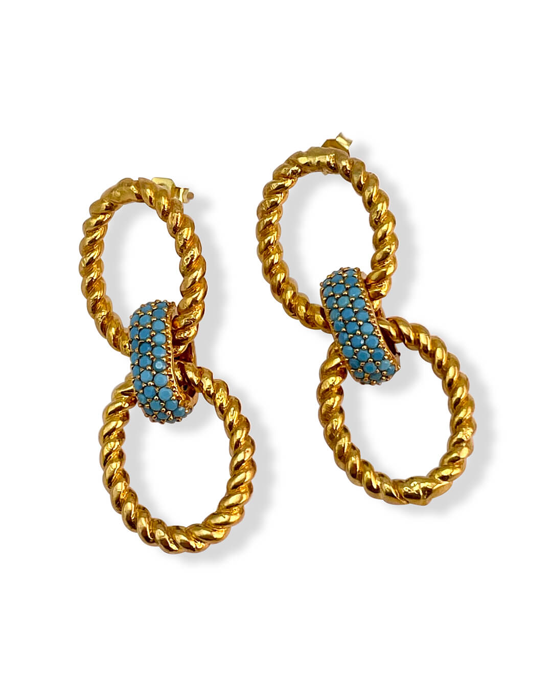 Twisted Cable Drop Earrings