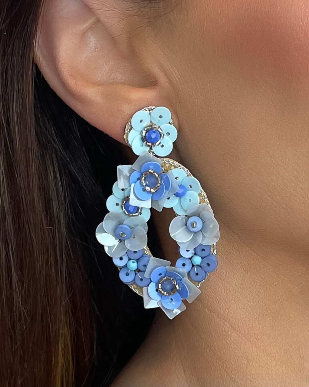 Azure Petal Earrings