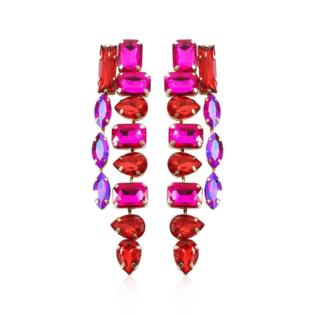 Clara Rhinestone Drop Earrings