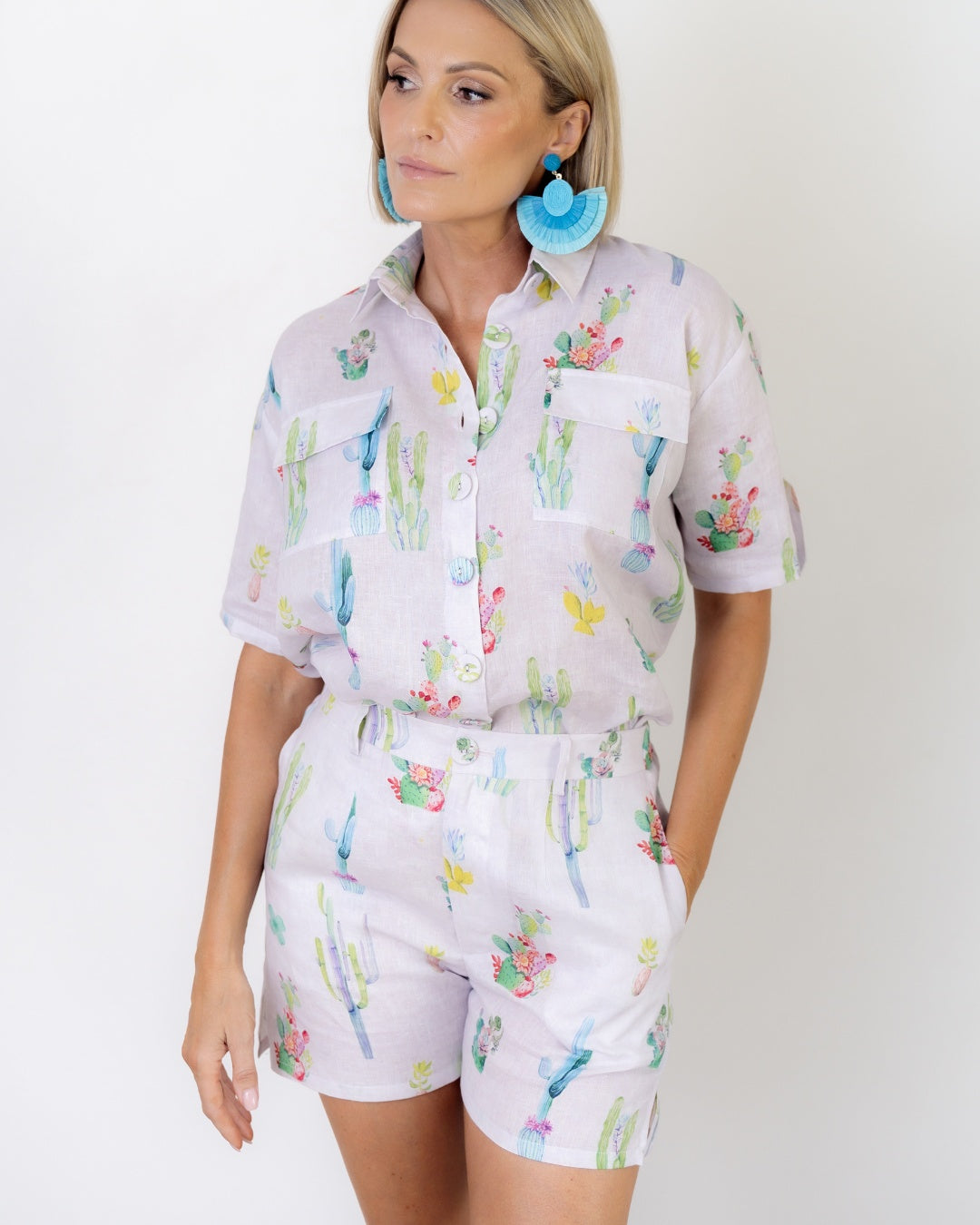 Desert Flora Tailored Shorts