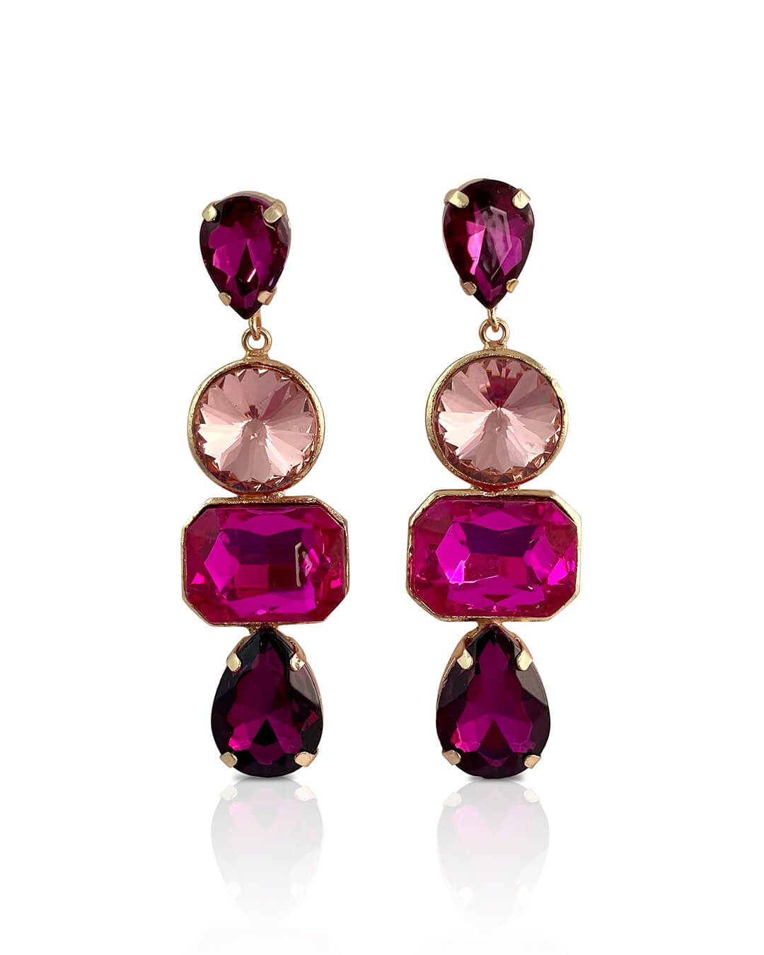 Gweneth Rhinestone Drop Earrings