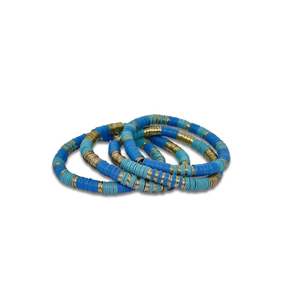 Flat Bead Stretch Bracelet