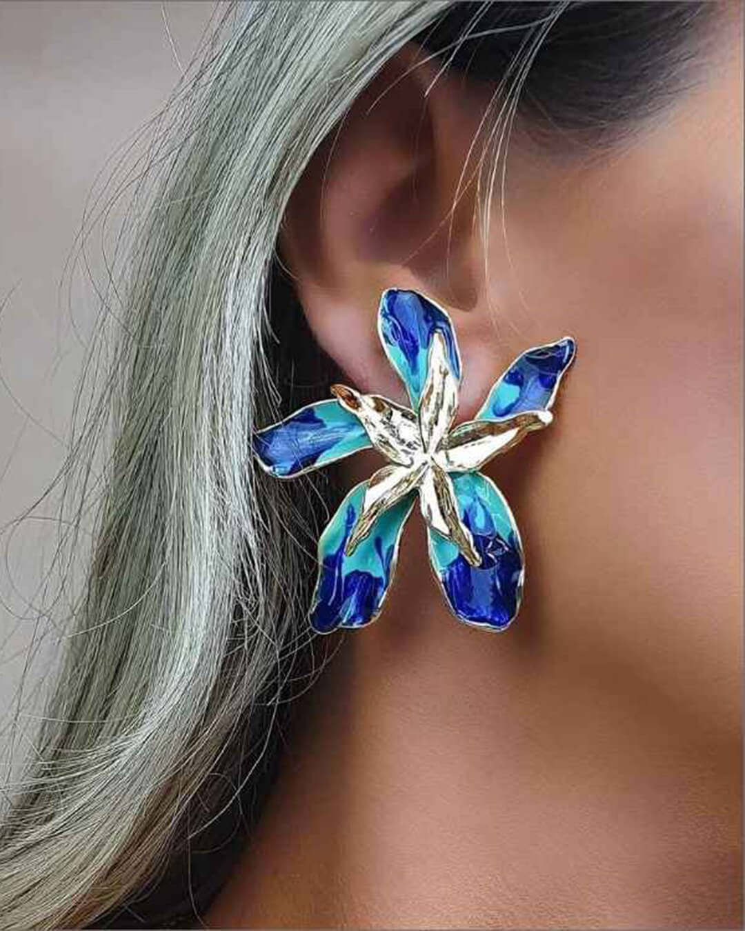 Jacinta Enamel Statement Earrings