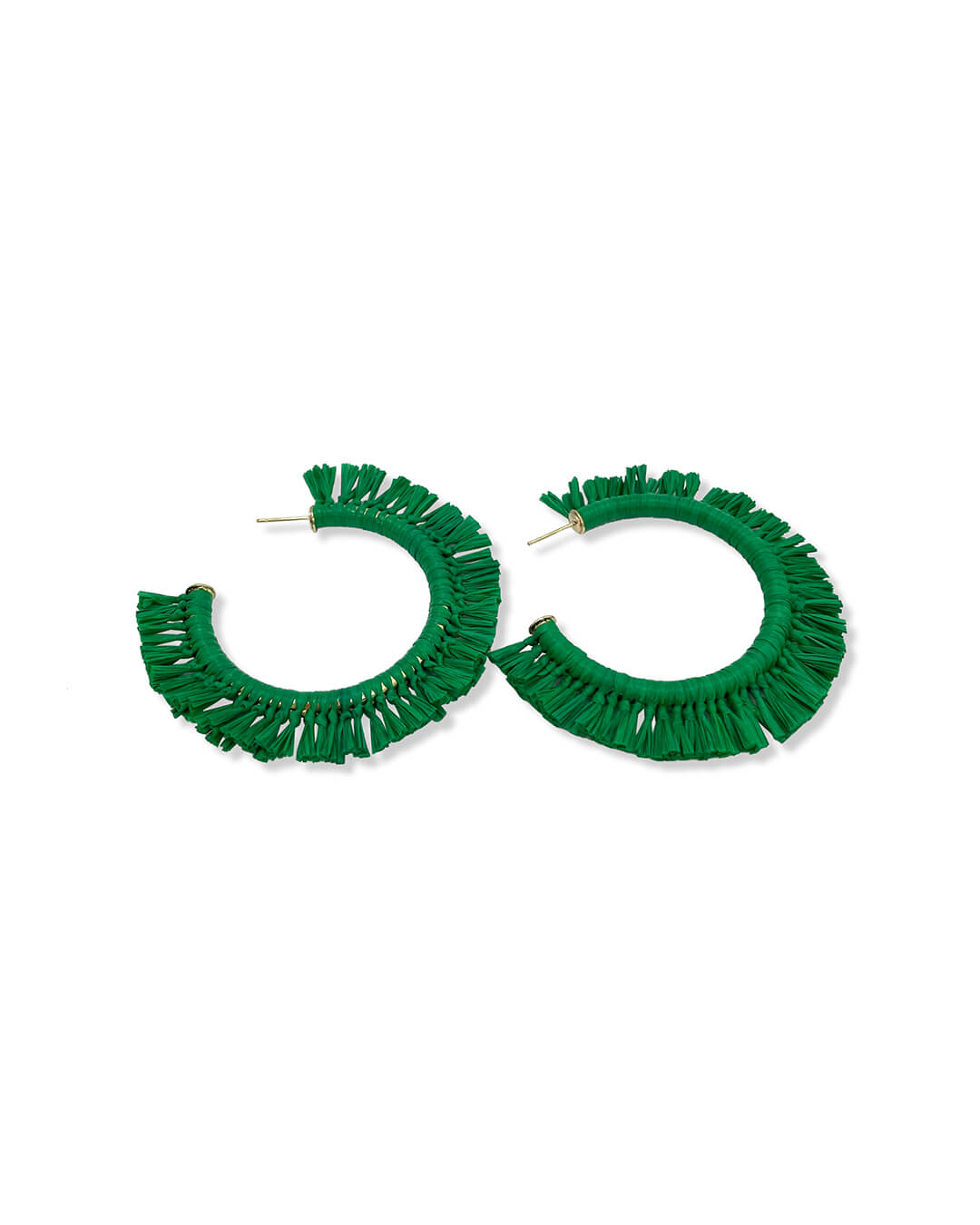 Large Raffia Hoops