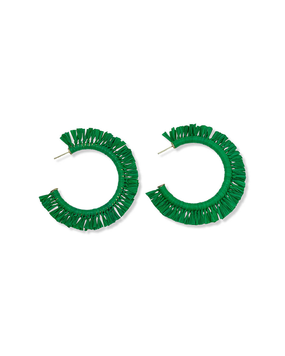 Large Raffia Hoops