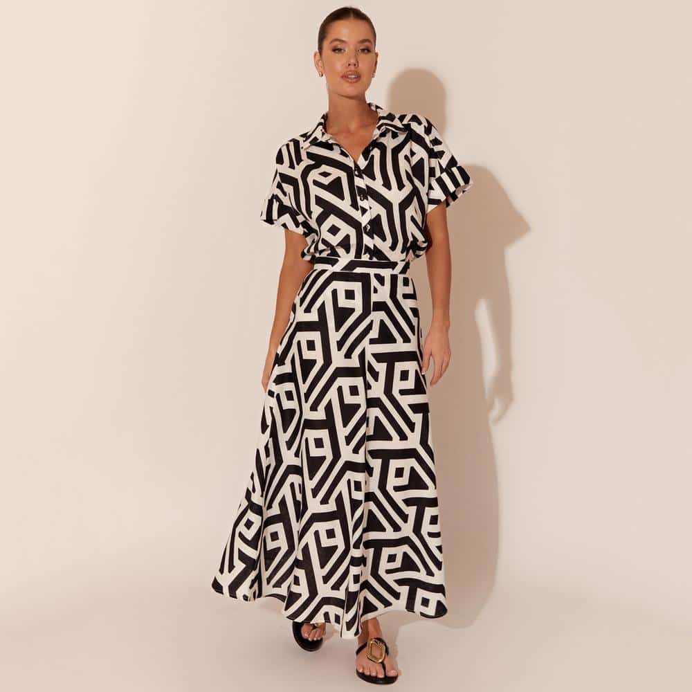 Lena Geometric Skirt