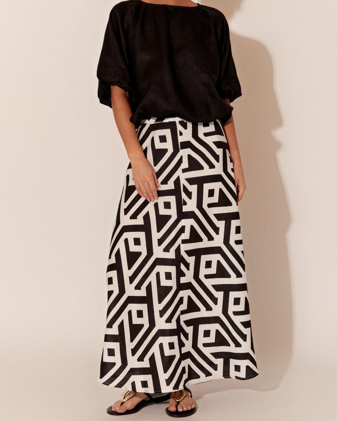 Lena Geometric Skirt