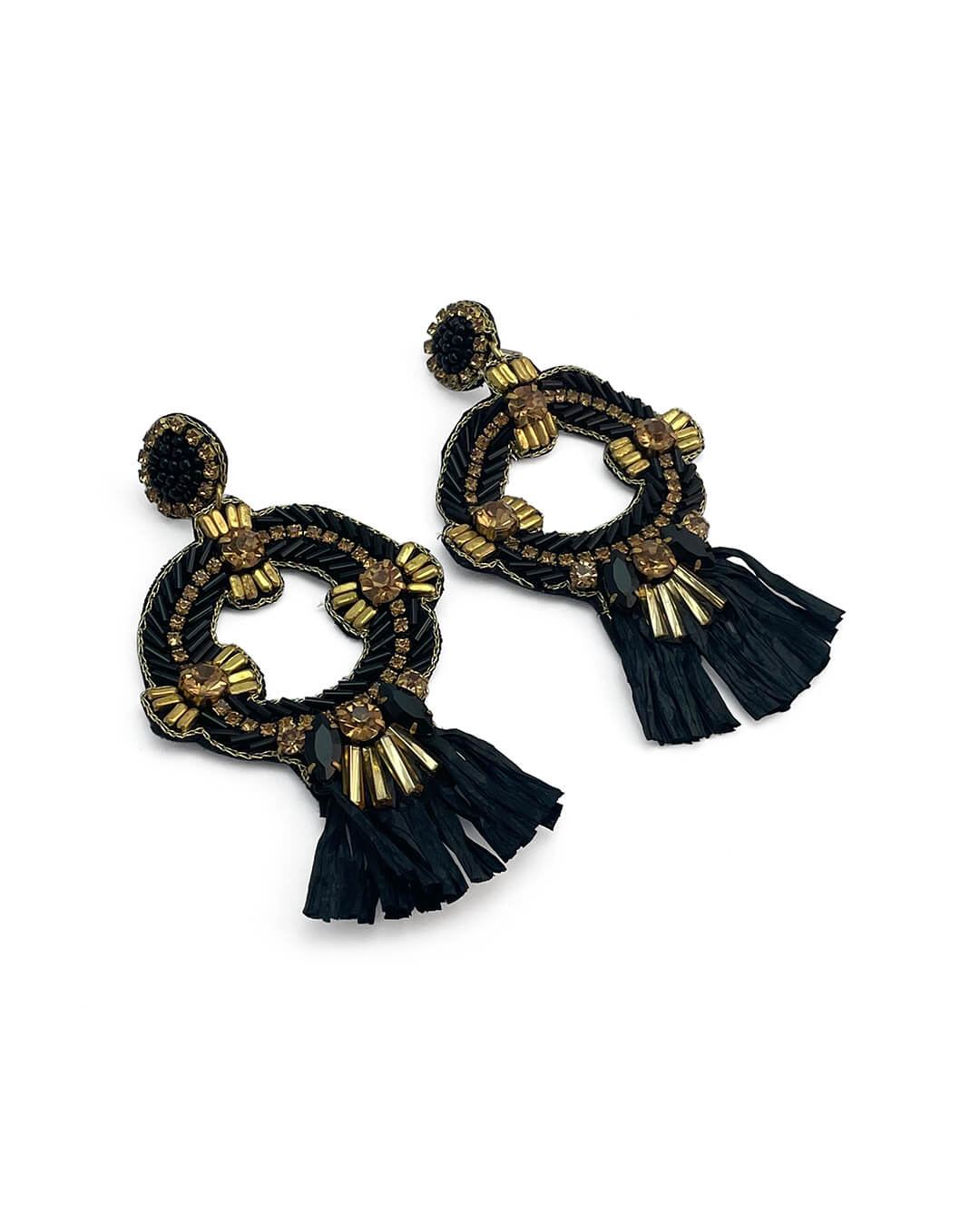 Marlene Fringe Jewel Earrings