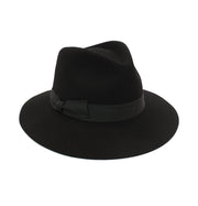 Morgan and Taylor Blanca Fedora Wool Felt Hat in Black