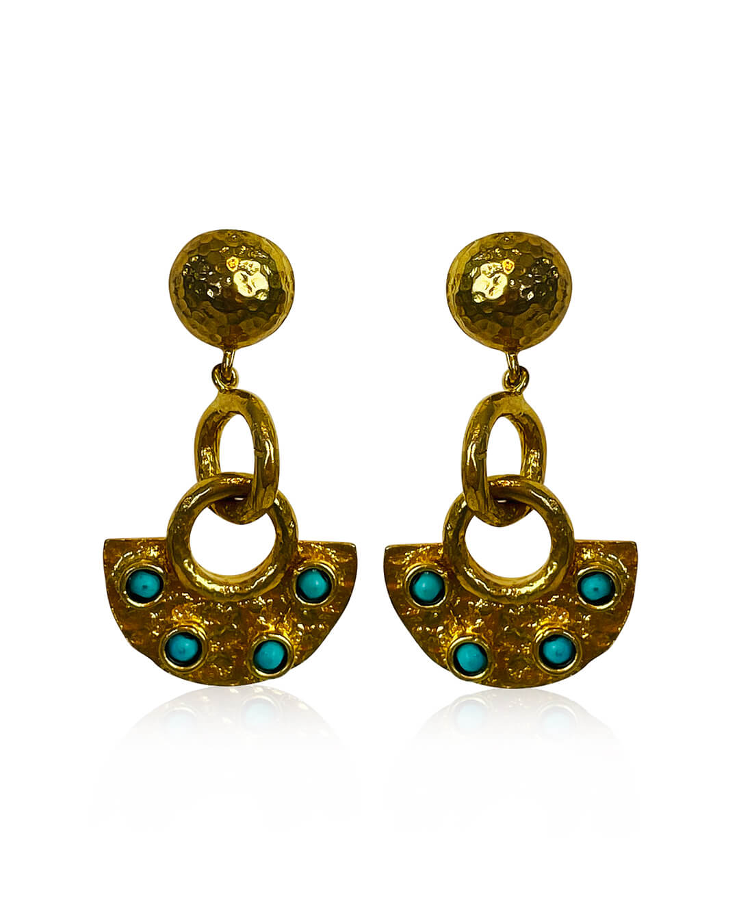 Mykonos Beaten Earrings