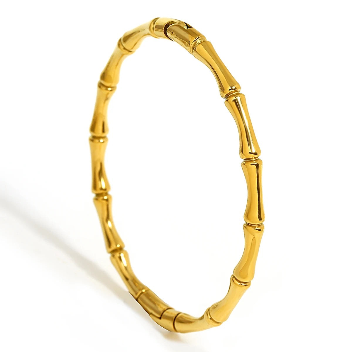 Gucci gold store bamboo hoop earrings