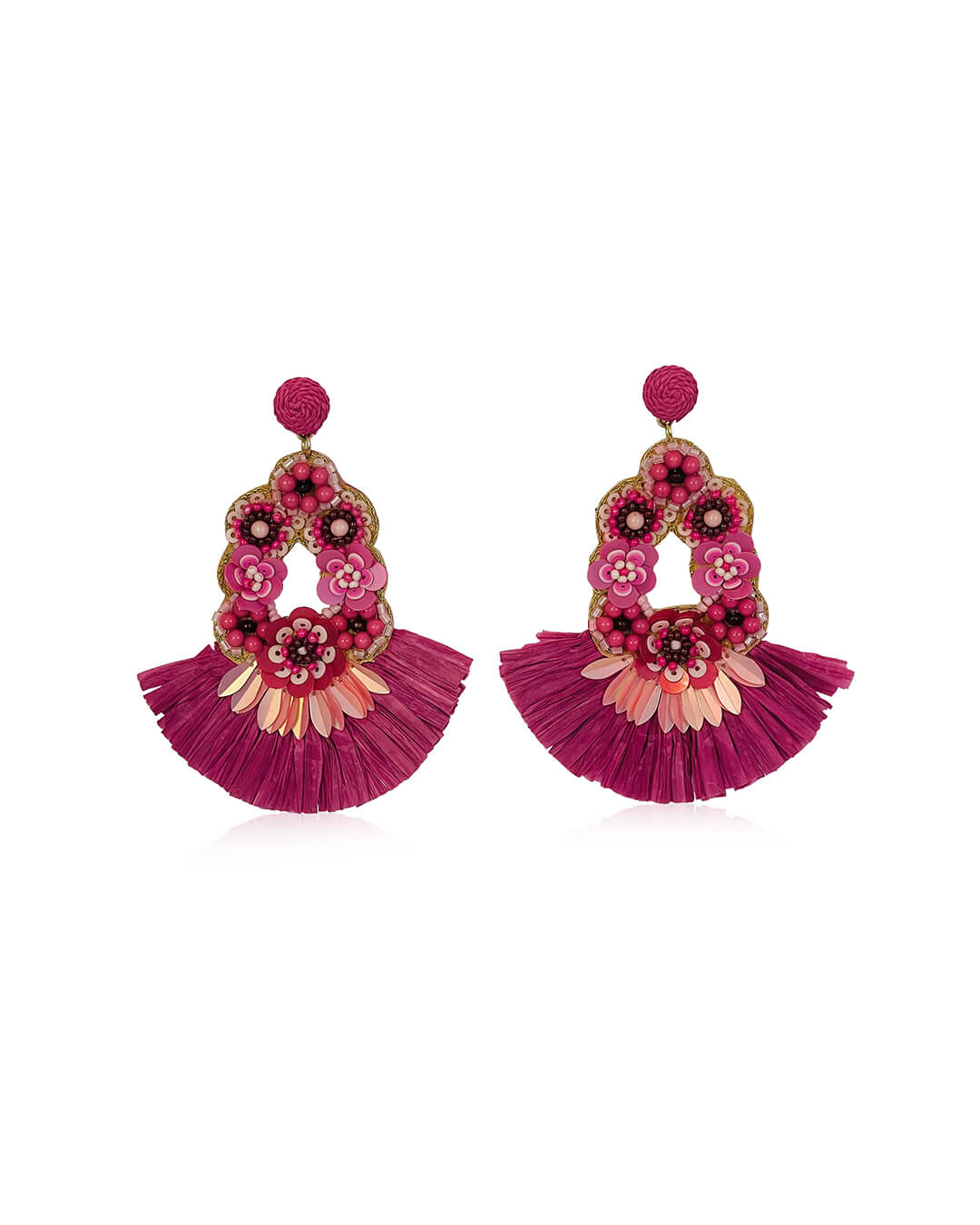 Pink Fiesta Statement Earrings