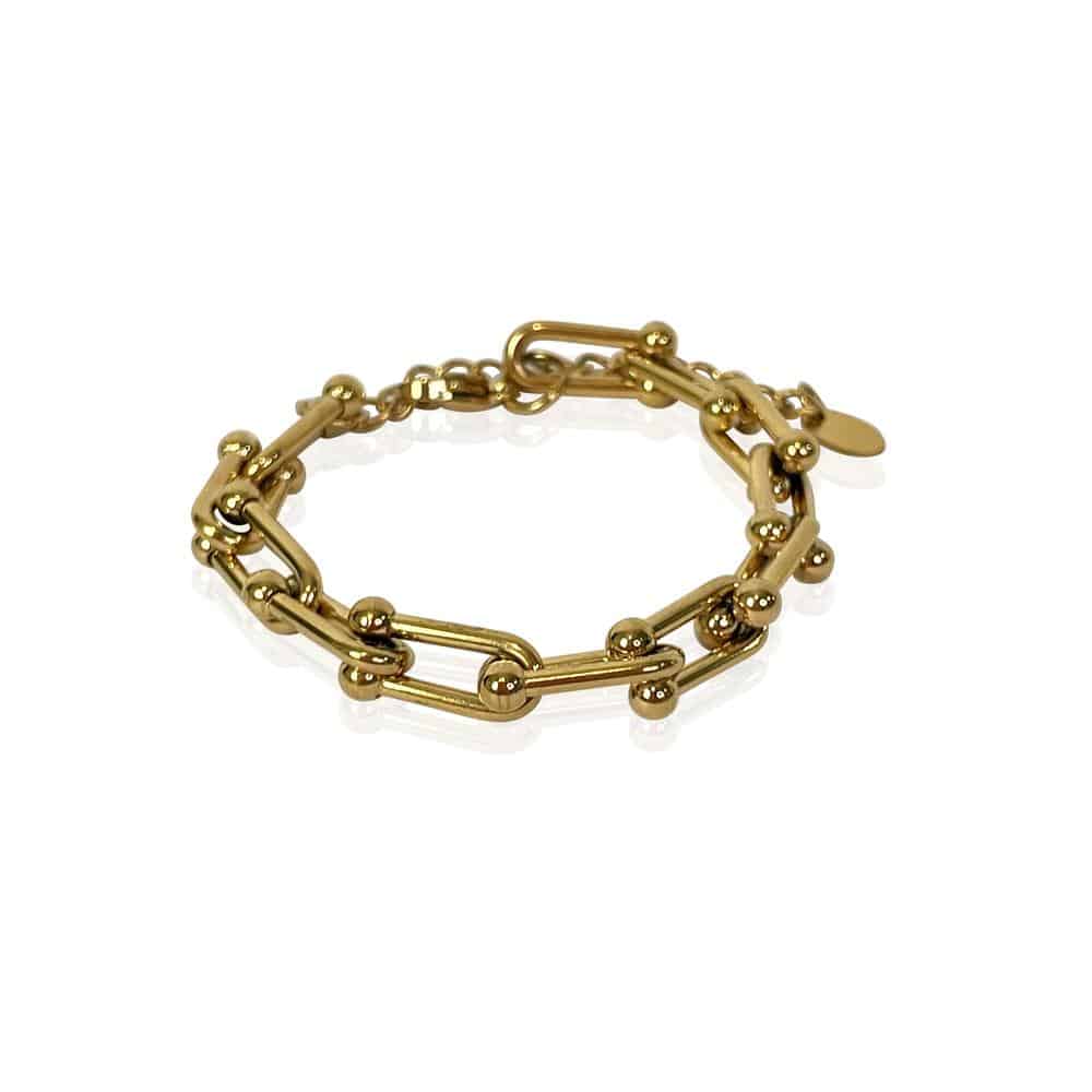 Gold Plated Cable Bracelet