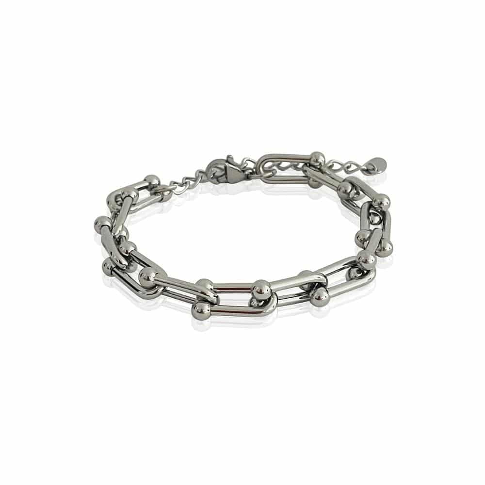 Silver Plated Cable Bracelet