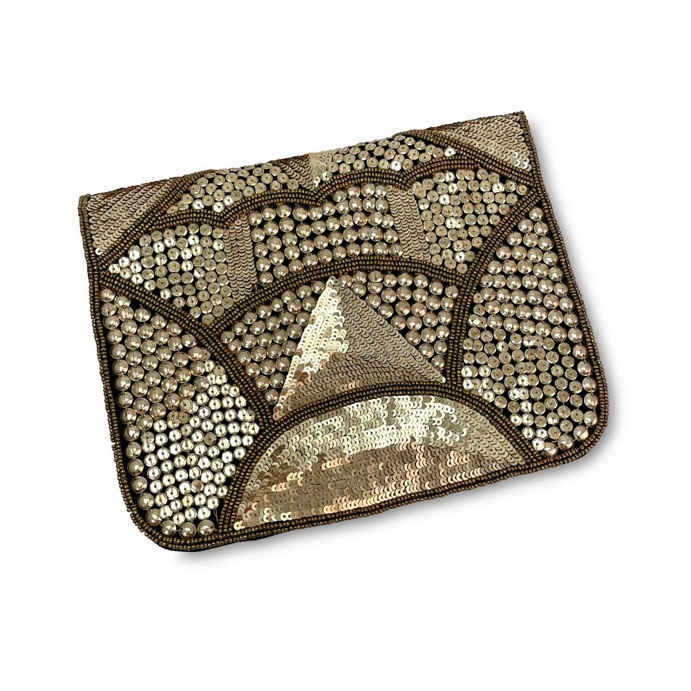 Mixed Gold Bead Event Clutch