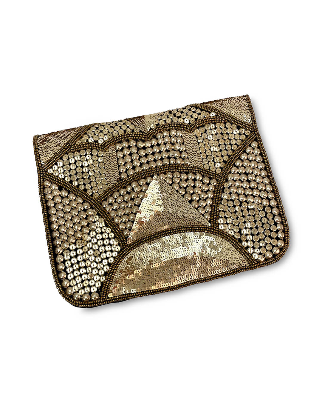 Silo Brushed Gold Event Clutch