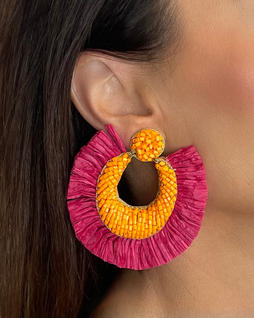Sunset Radiance Statement Earrings