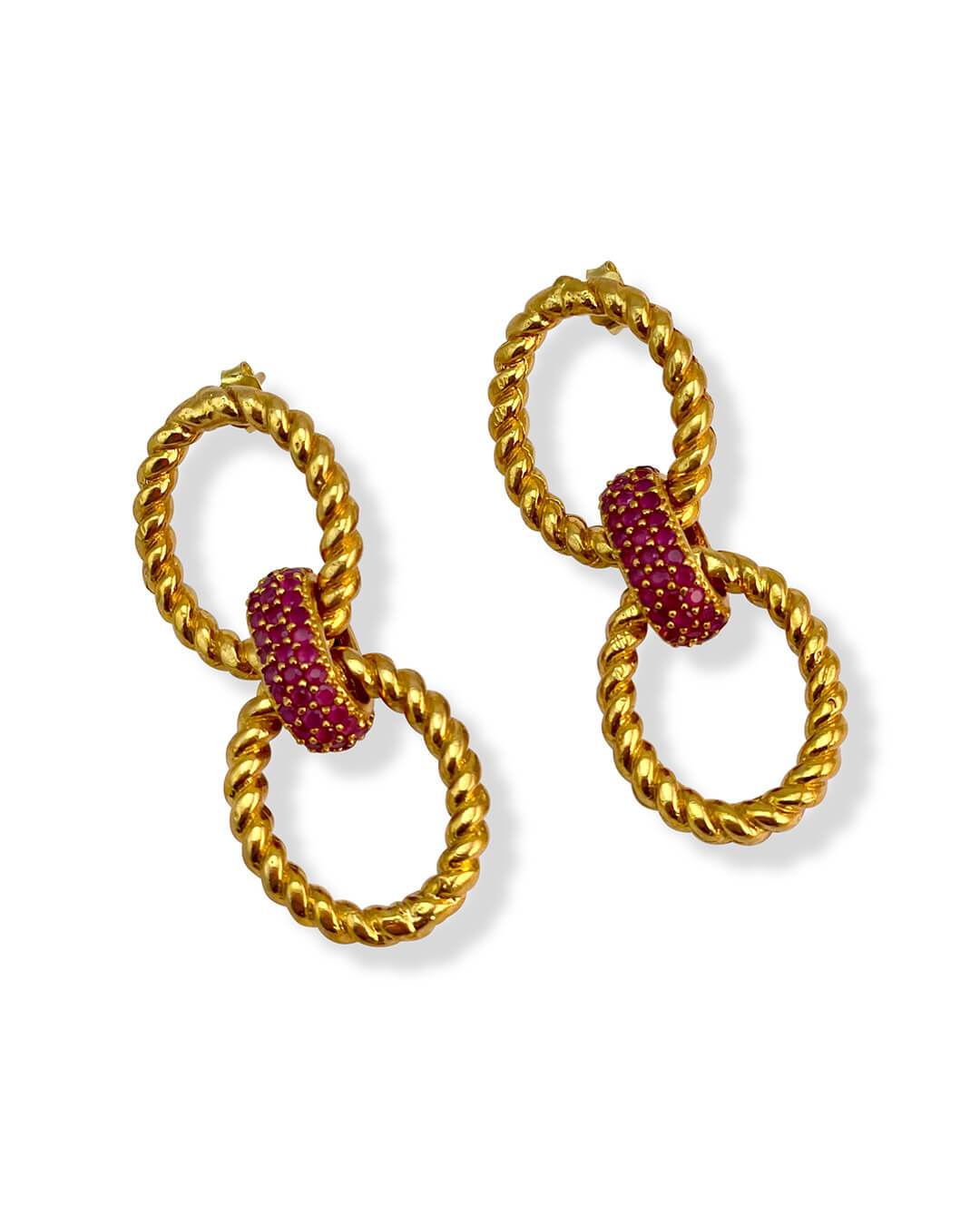 Twisted Cable Drop Earrings