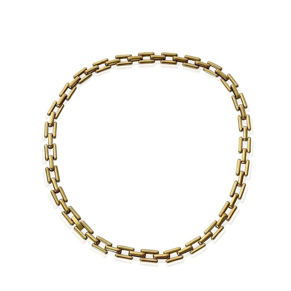 18K Gold PVD Plated Stainless Steel Boxy Short Chain