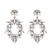 Large diamante statement earrings