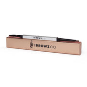 Dual ended  eyebrow pencil featuring eyebrow pencil and eyebrow brush in Light Brown